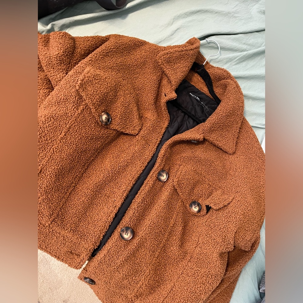 Nasty gal fuzzy shacket